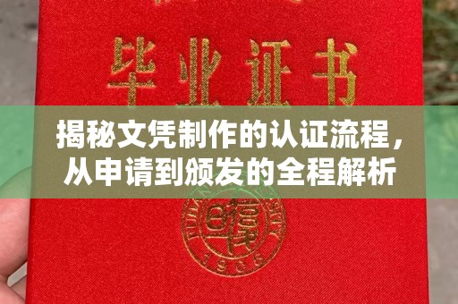 乌达揭秘文凭制作的认证流程，从申请到颁发的全程解析